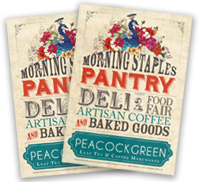 Peacock Green Poster